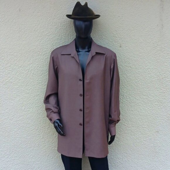 BOSS, HUGO BOSS MEN'S VINTAGE (5) BUTTON LUXURY LIGHT TRENCH COAT